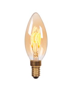 C35 AMPOULE FILAMENT Ø 3,5 CM E14 1X3W 2200K AMBRE