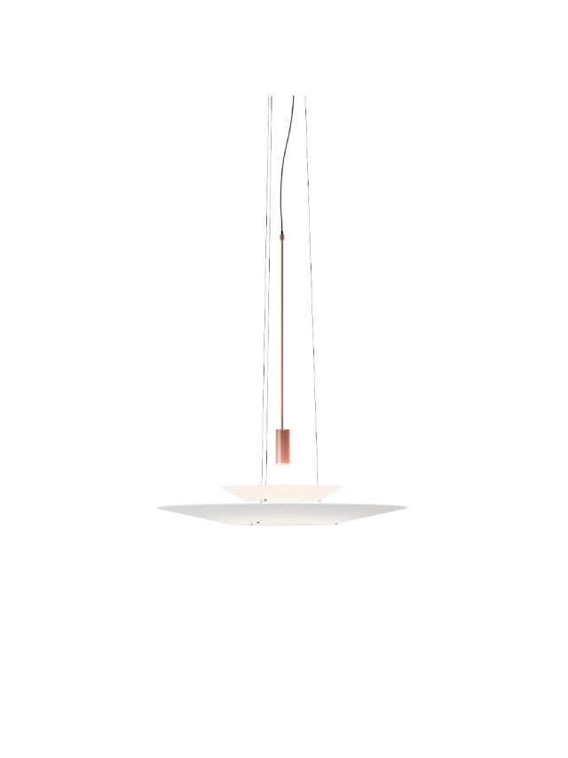 FLAMINGO SUSPENSION D90-CUIVRÉ-MODÈLE 3-PUSH/0-10V/1-10V/DALI