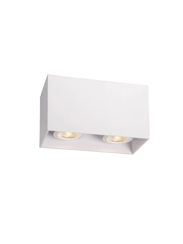 BODI SPOT PLAFOND CARRÉ BLANC 2XGU10