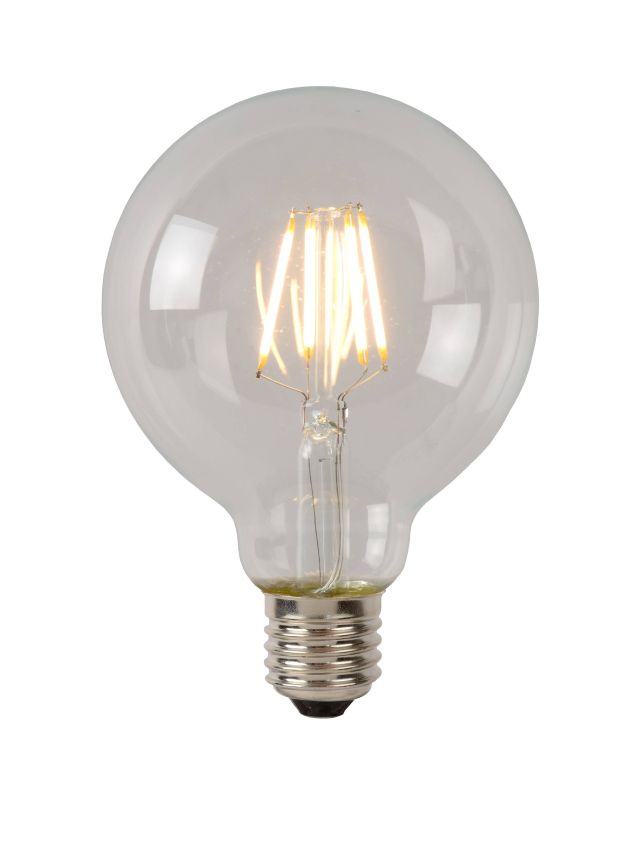 G95 AMPOULES FILAMENT Ø 9,5 CM LED DIM. E27 1X5W 2700K TRANSPARENT