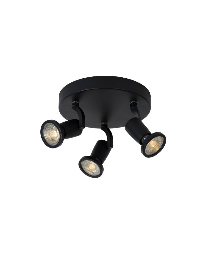 JASTER-LED SPOT PLAFOND Ø 20 CM LED GU10 3X5W 2700K NOIR