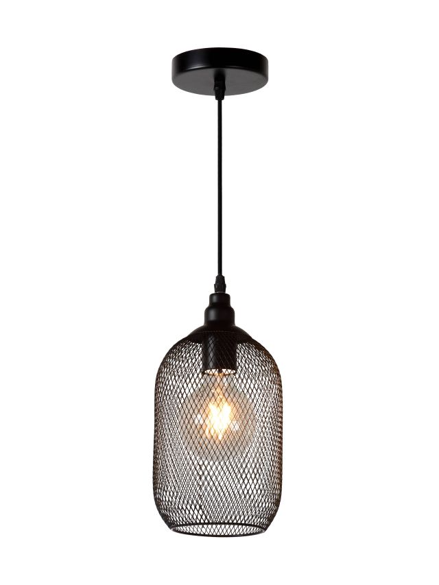 MESH SUSPENSION Ø 15 CM 1XE27 NOIR