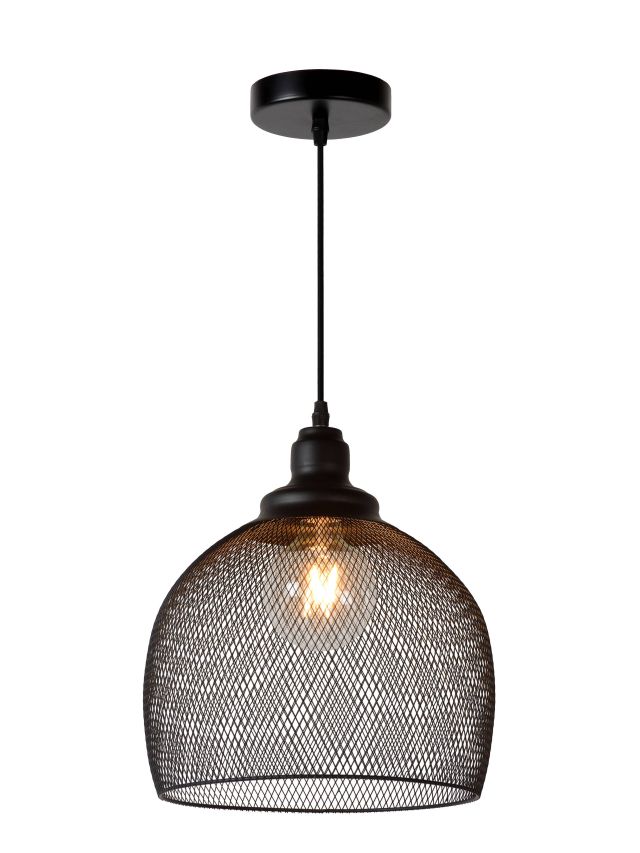 MESH SUSPENSION Ø 28 CM 1XE27 NOIR