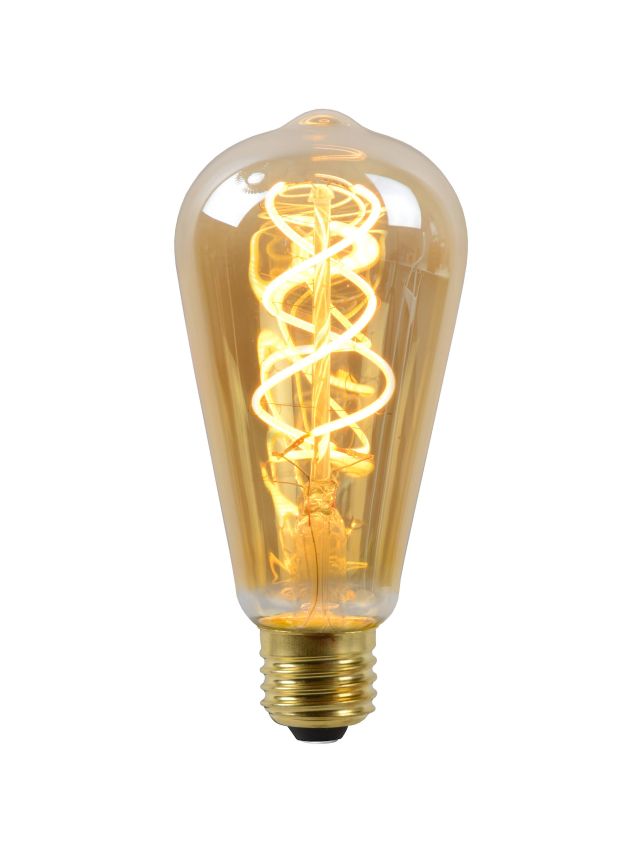 ST64 AMPOULES FILAMENT Ø 6,4 CM LED DIM. E27 1X4,9W 2200K AMBRE