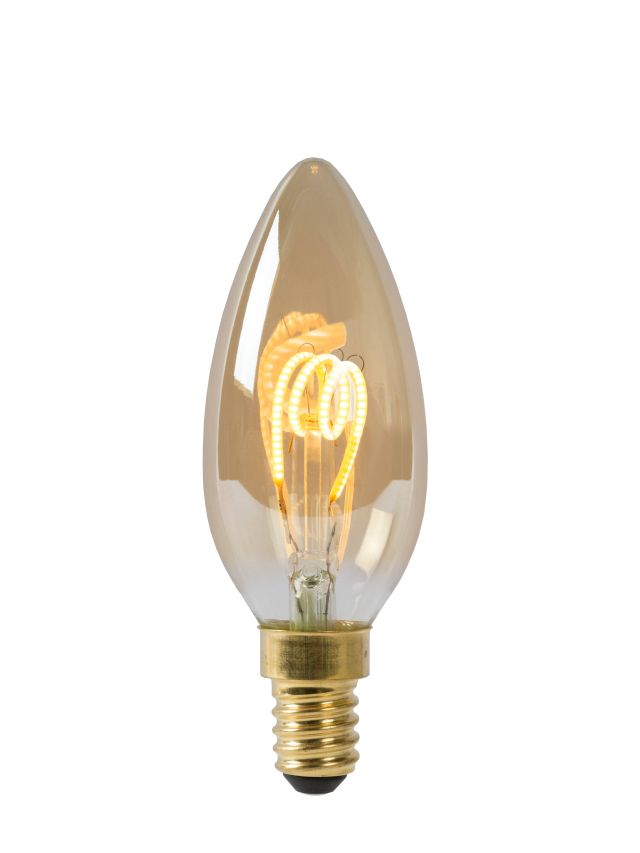 C35 AMPOULES FILAMENT Ø 3,5 CM LED DIM. E14 1X3W 2200K AMBRE
