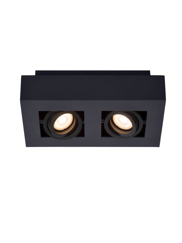 XIRAX SPOT PLAFOND 2X5W NOIR
