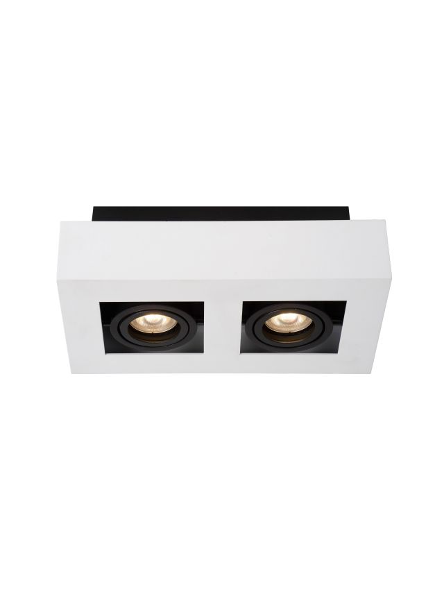 XIRAX SPOT PLAFOND 2X5W BLANC