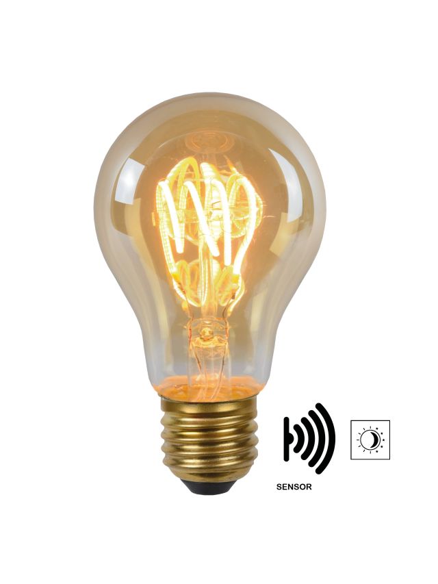 A60 TWILIGHT SENSOR AMPOULES FILAMENT EXTÉRIEUR Ø 6 CM LED E27 1X4W 2200K AMBRE