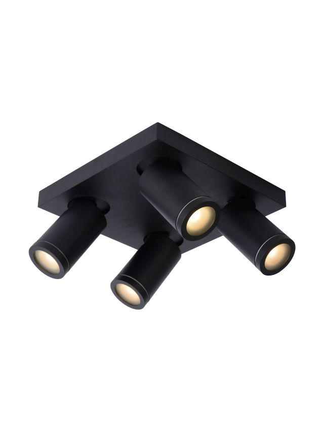 TAYLOR SPOT PLAFOND SALLE DE BAIN 4XGU10 NOIR
