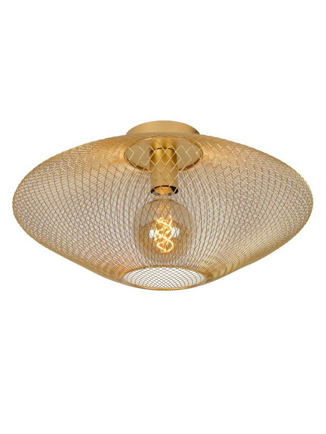 MESH PLAFONNIER Ø 45 CM 1XE27 OR MAT / LAITON