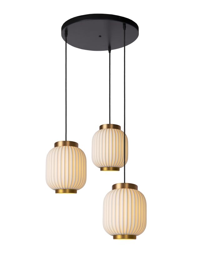 GOSSE SUSPENSION 3XE27 BLANC