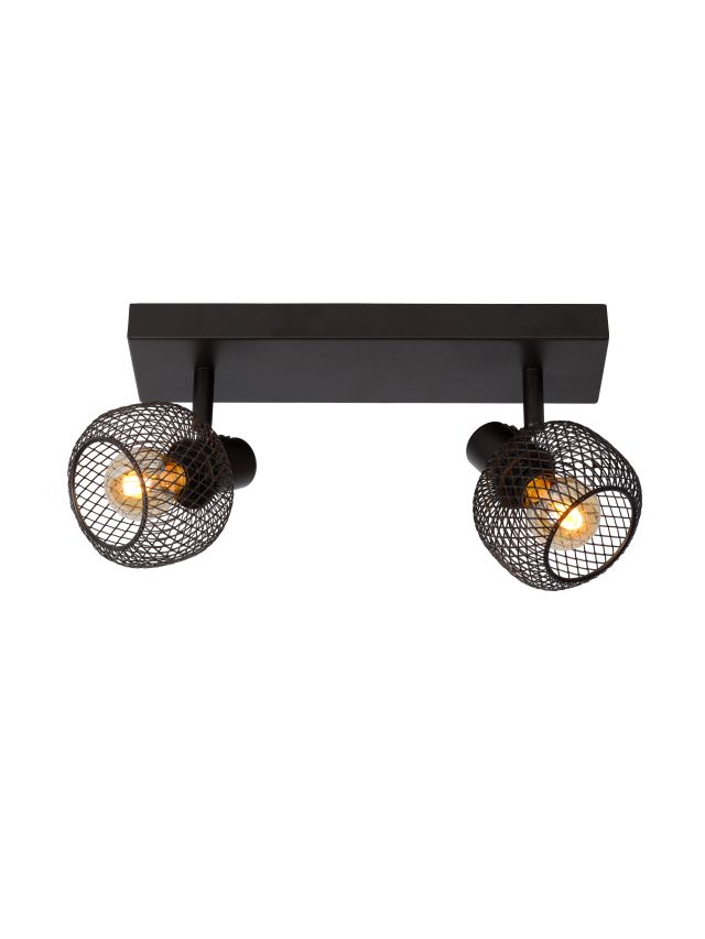 MAREN SPOT PLAFOND 2XE14 NOIR