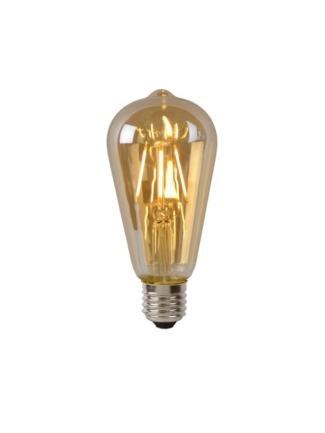 ST64 AMPOULES FILAMENT Ø 6,4 CM LED DIM. E27 1X5W 2700K AMBRE