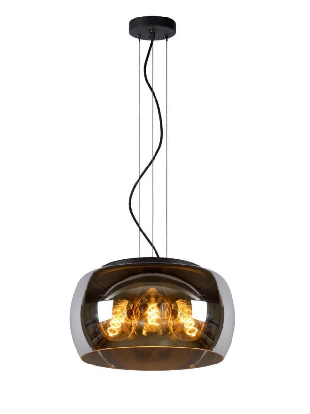 OLIVIA SUSPENSION Ø 40 CM 3XE27 FUMÉ