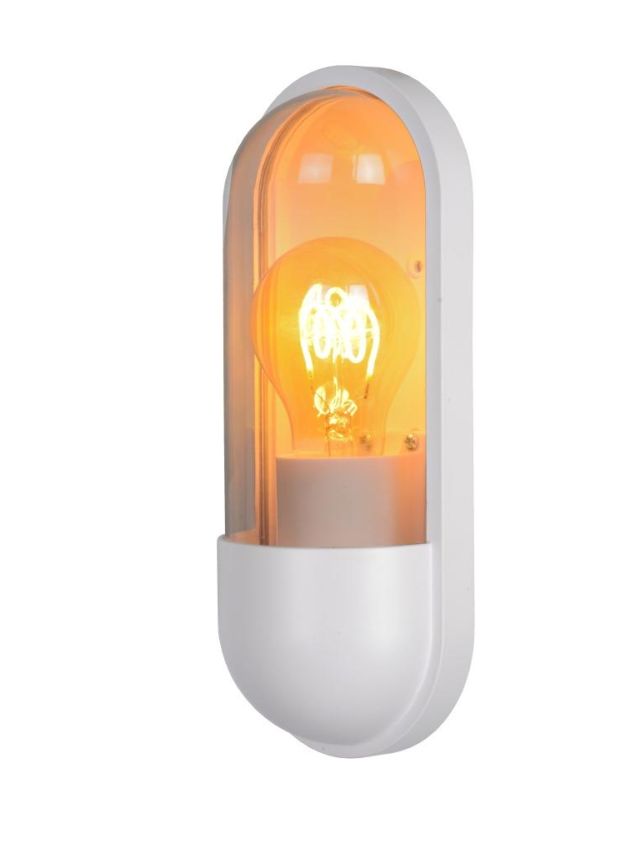 CAPSULE APPLIQUE MURALE EXTÉRIEUR 1XE27 IP54 BLANC