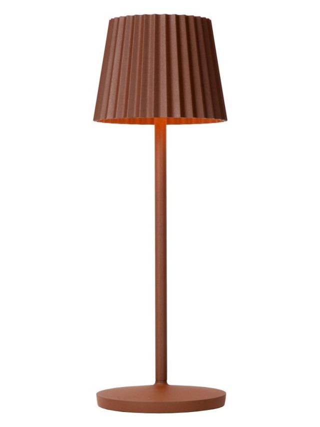 JUSTINE LAMPE DE TABLE EXTÉRIEUR BATTERIE ROUILLE