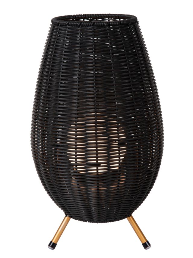 COLIN IP44 LAMPE DE TABLE EXTÉRIEUR BATTERIE Ø 22 CM NOIR
