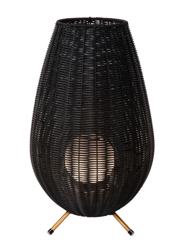 COLIN IP44 LAMPE DE TABLE EXTÉRIEUR BATTERIE Ø 30 CM NOIR