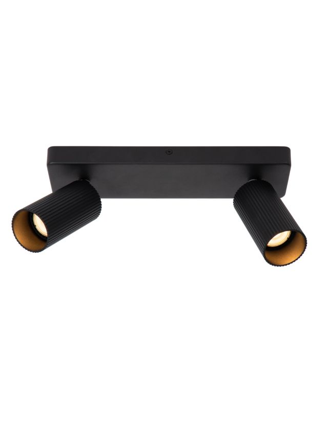 CLUBS SPOT PLAFOND 2XGU10 NOIR