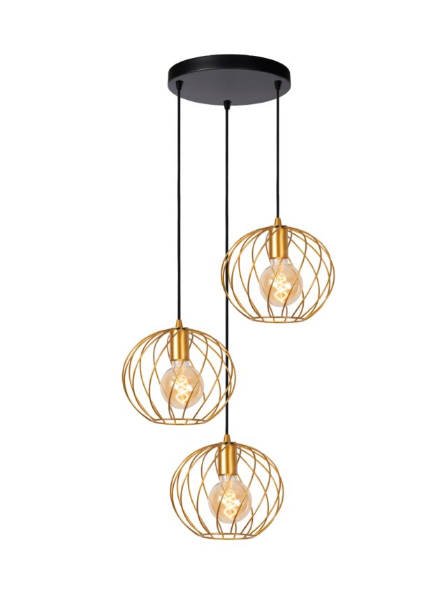 DANZA SUSPENSION Ø 50 CM 3XE27 OR MAT / LAITON