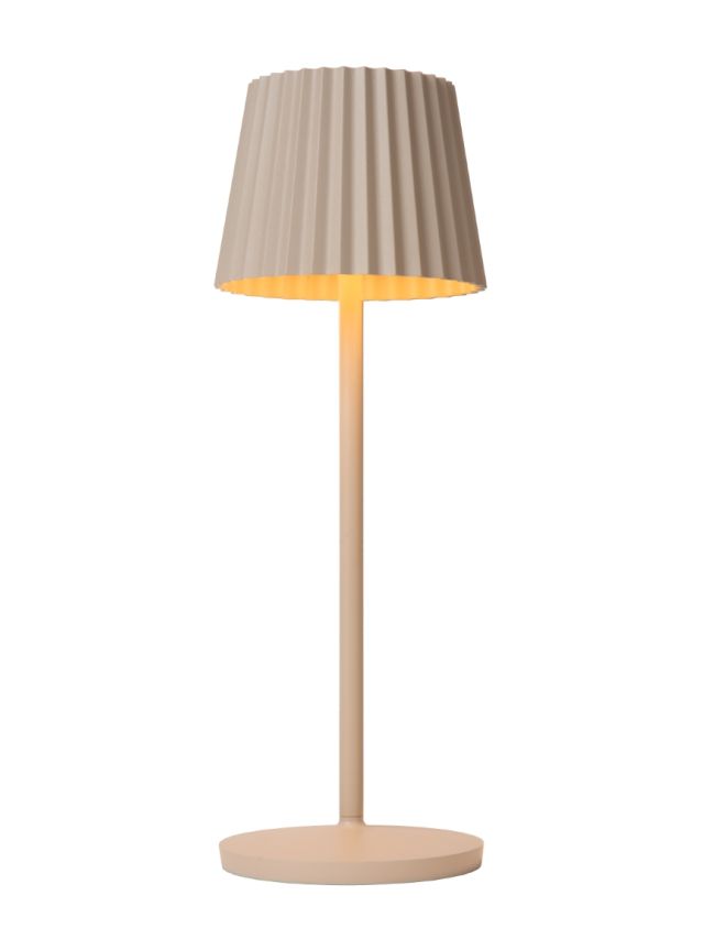 JUSTINE LAMPE DE TABLE EXTÉRIEUR BATTERIE CRÈME