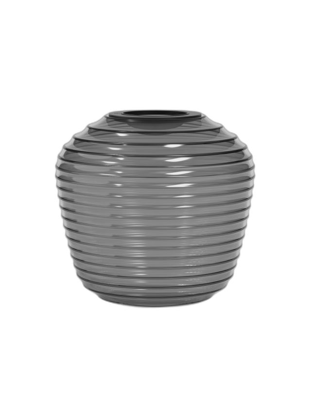 NARA TAPER RIBBED GLASS SMOKE