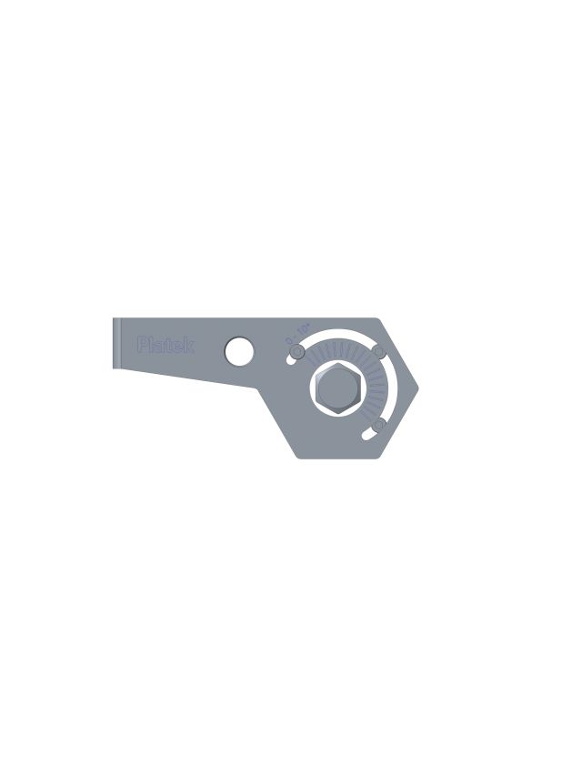 ADJUSTABLE WALL FIXING BRACKETS FOR ESAGONO 100 MM