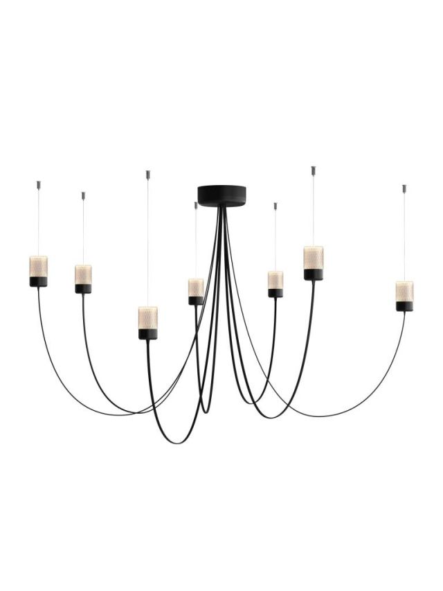 GRAVITY CHANDELIER SUSPENSION NOIR