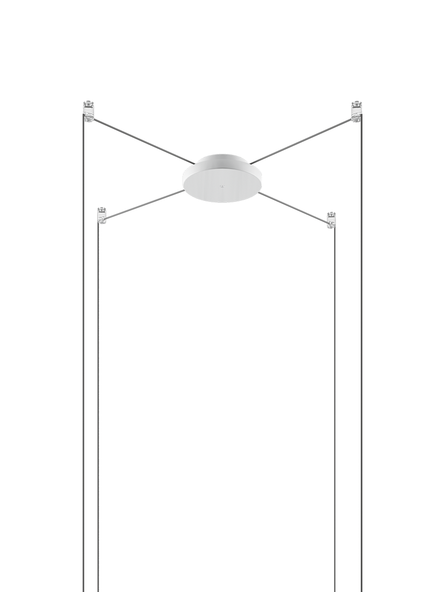 BASE MULTIPLE PATÈRE RADIAL Blanc