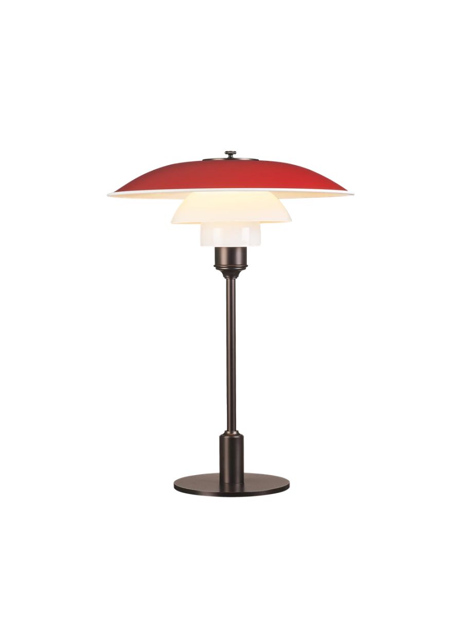 PH 3½-2½ LAMPE DE TABLE-Rouge