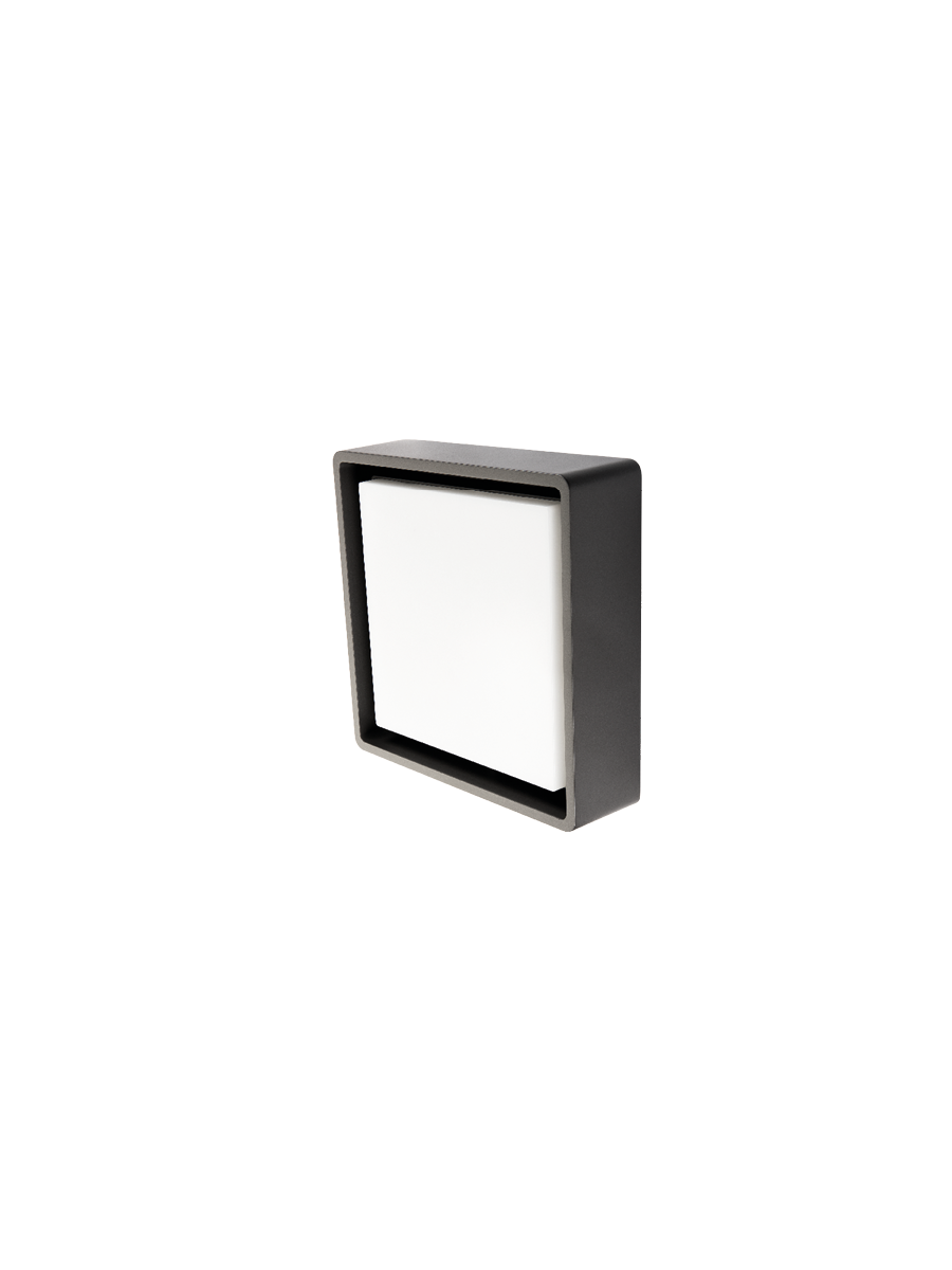 FRAME SQUARE GRAPHITE LED 3000K DÉTECTEUR