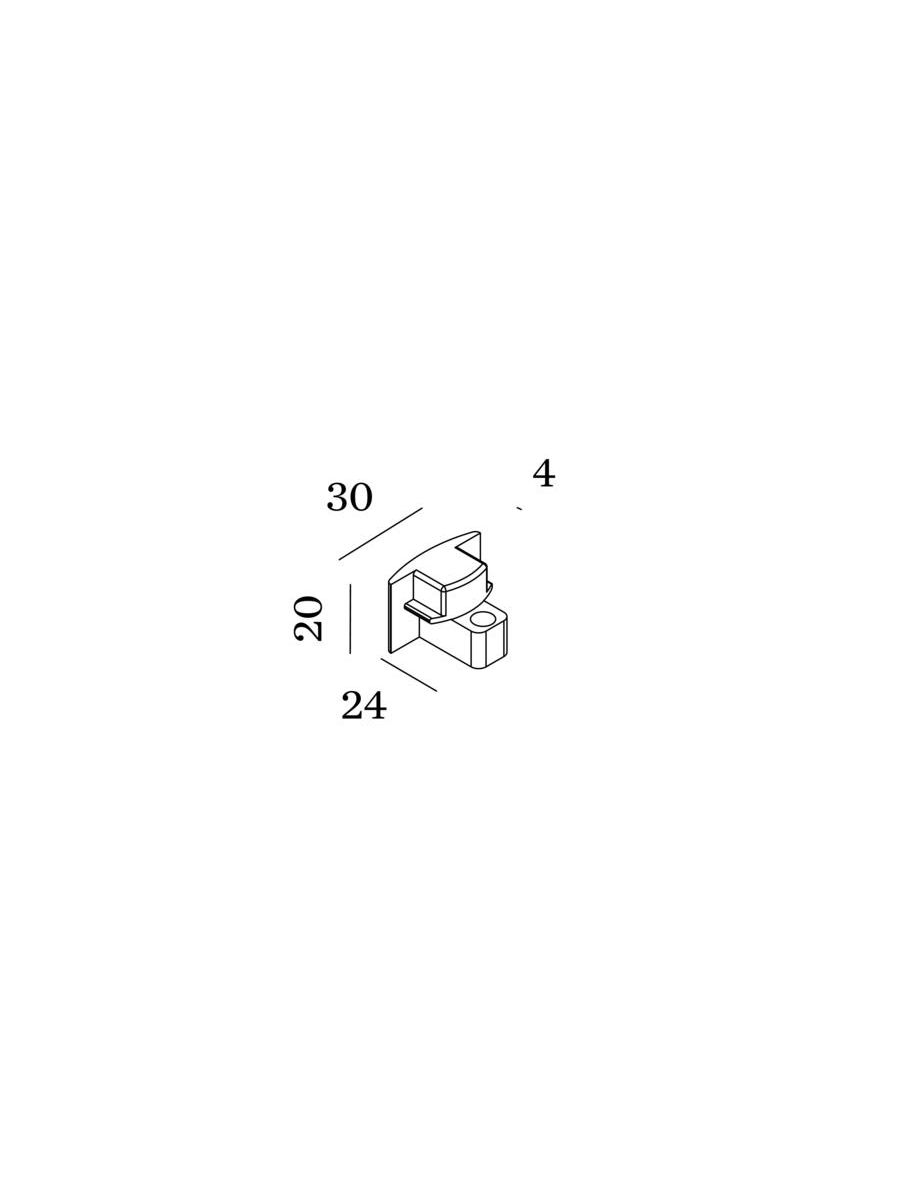 1-PHASE TRACK FIN CAP