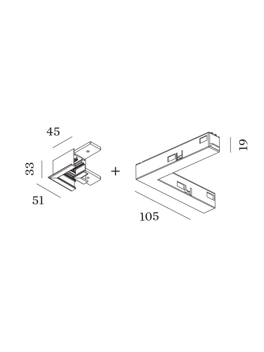 STREX L-CONNECTOR REC W ELECTRICAL 48V 15A DALI