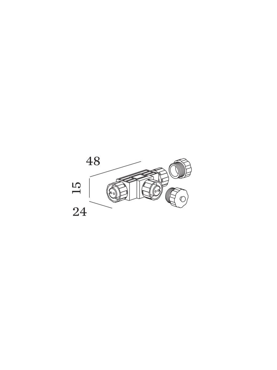 CONNECTEUR EN T PLUG & PLAY IP67 POUR REED / POLA / GEO