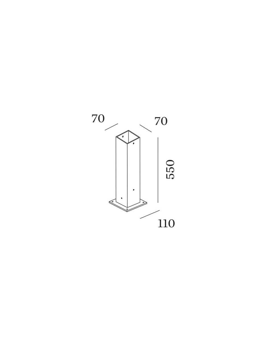 LINUS POLE 550 D INCL. BASE