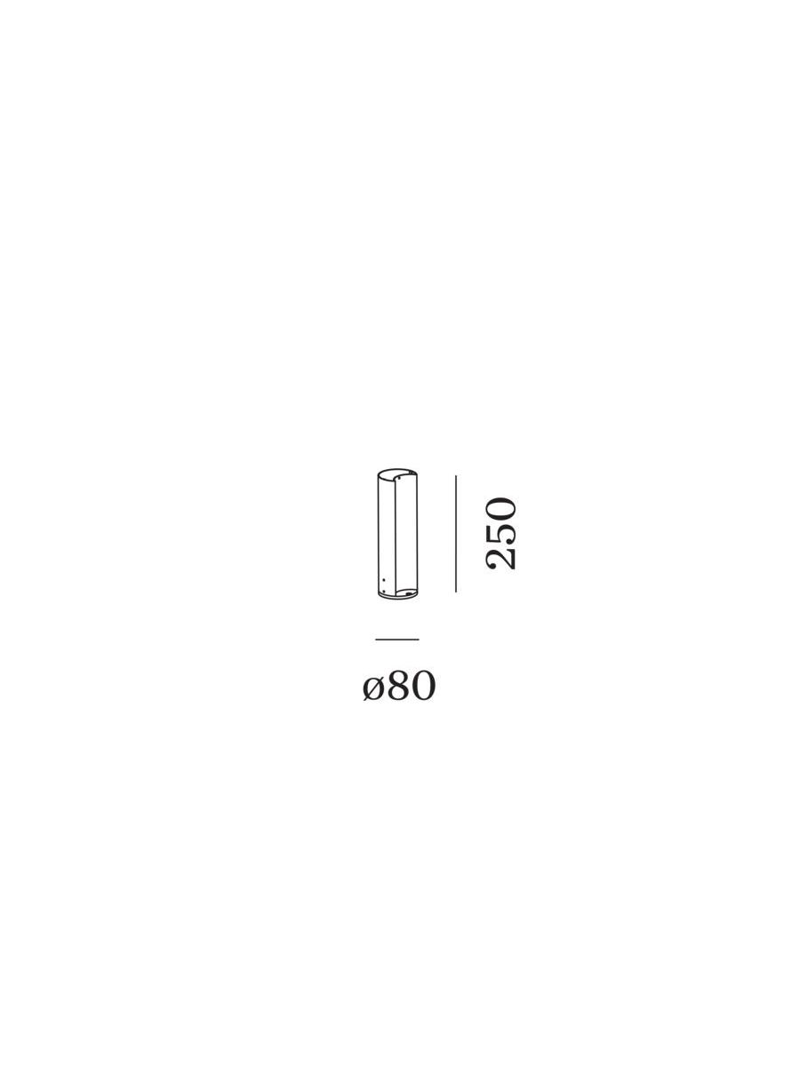 GATE 1.0 POLE 250 Q WITH FIXATION PLATE