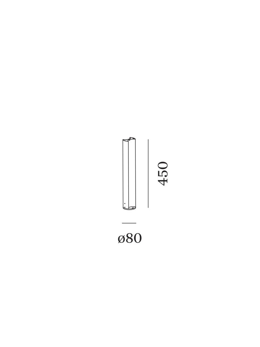 GATE 2.0 POLE 450 Q WITH FIXATION PLATE