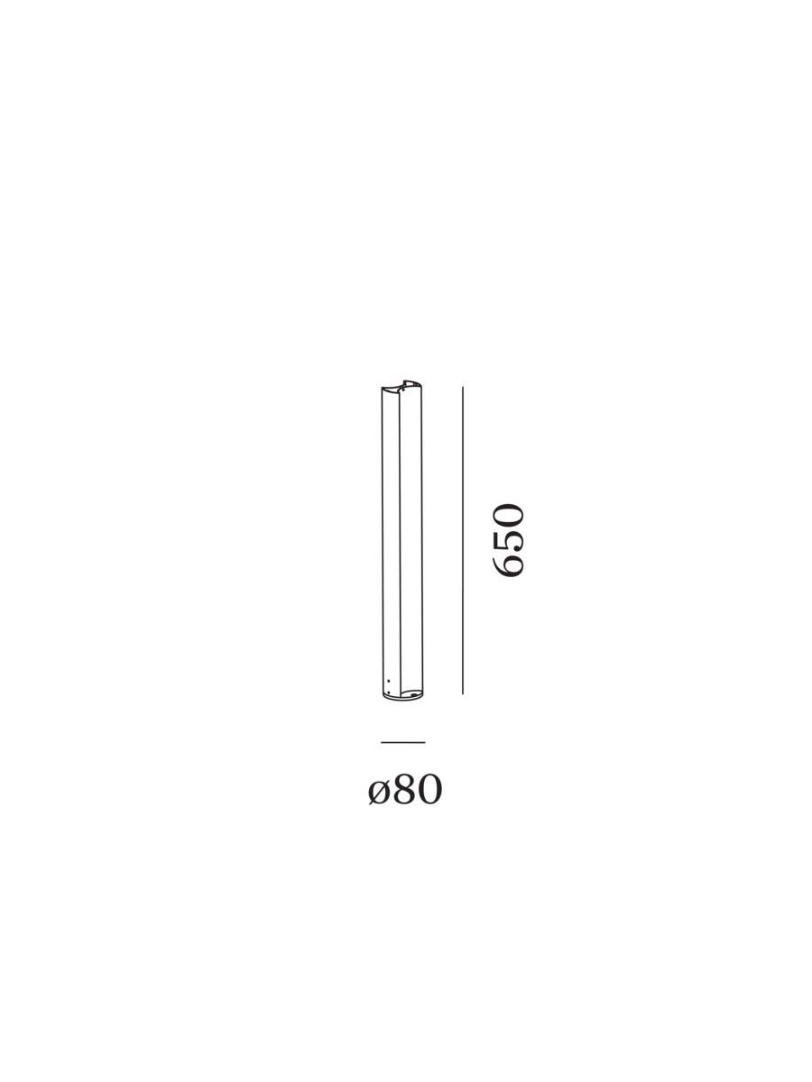 GATE 2.0 POLE 650 Q WITH FIXATION PLATE