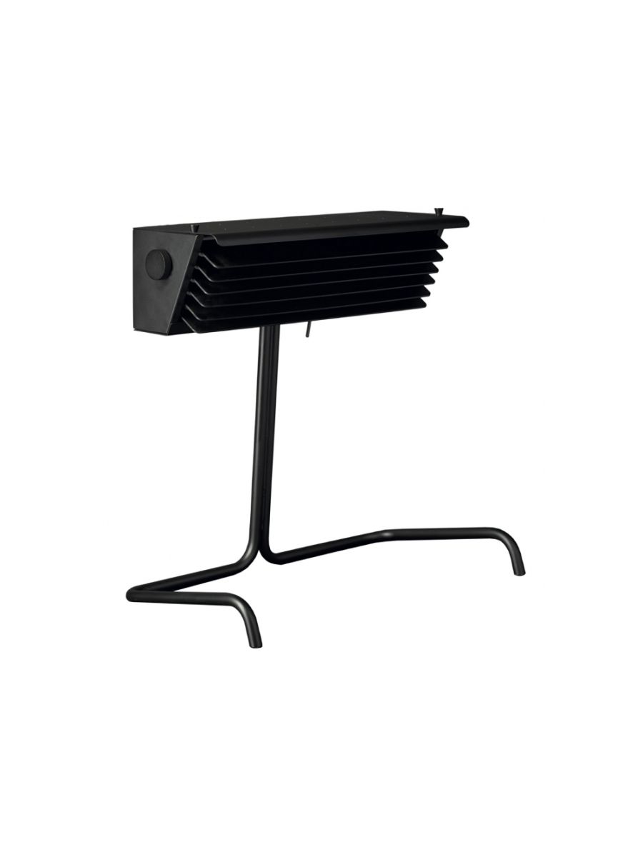 BINY LAMPE DE TABLE NOIR, LAMELLES NOIRES