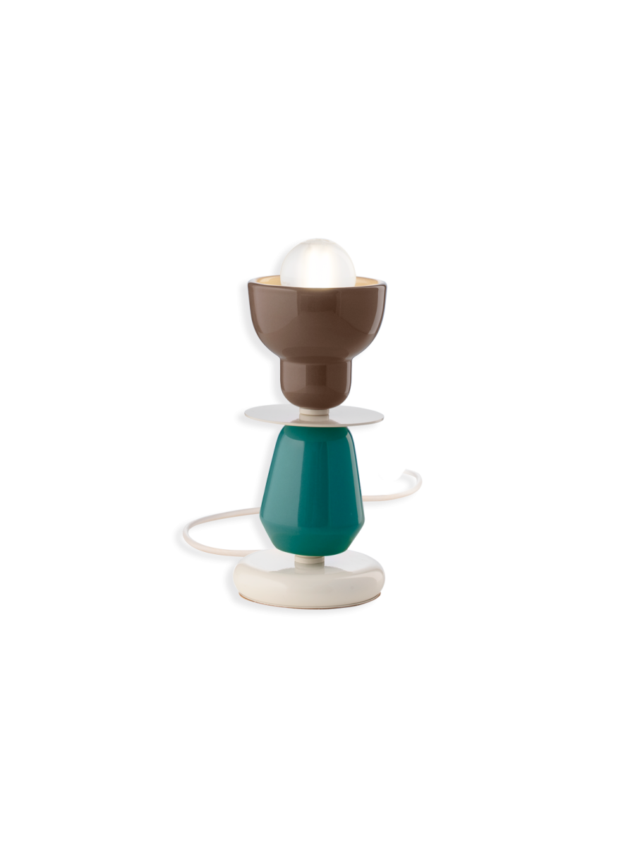 BERIMBAU LAMPE DE TABLE TURQUOISE
