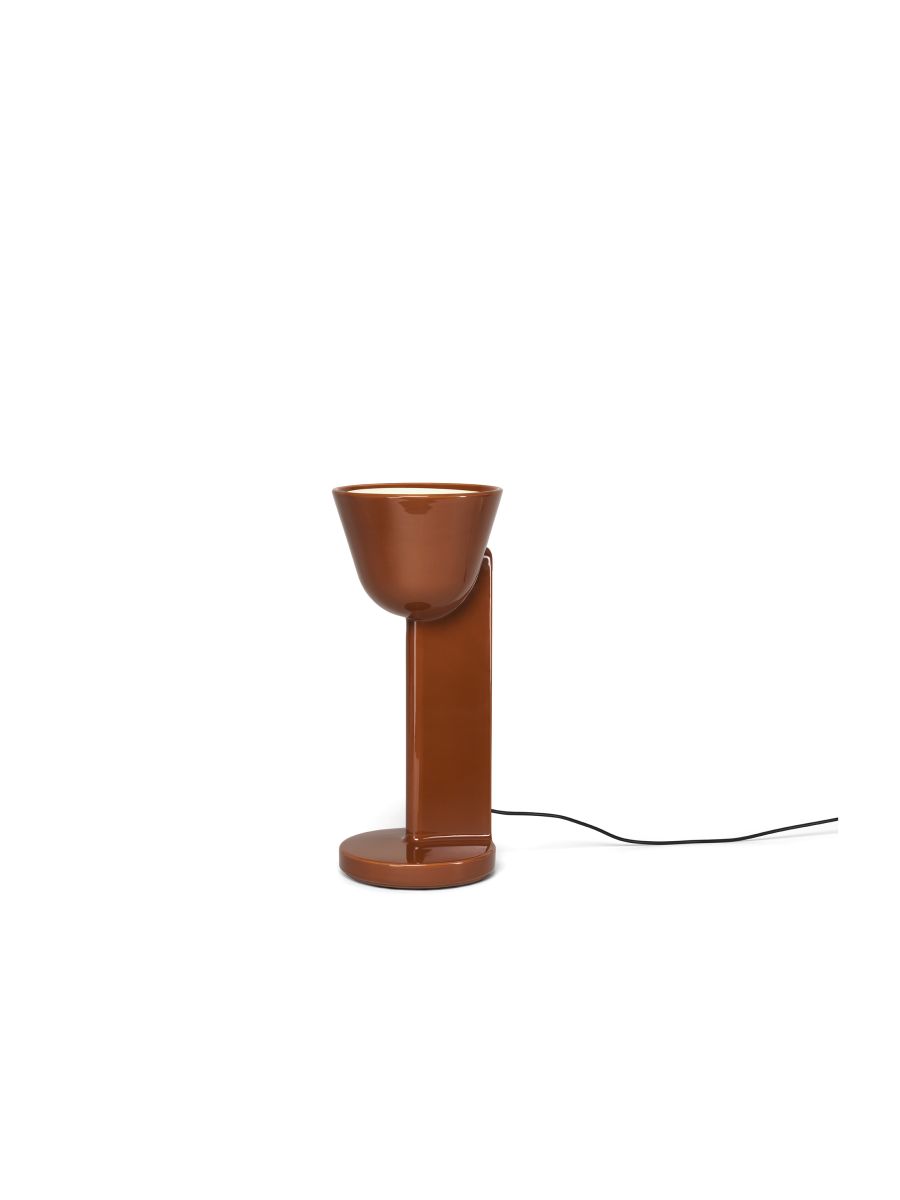 CERAMIQUE LAMPE DE TABLE-UP-ROUGE