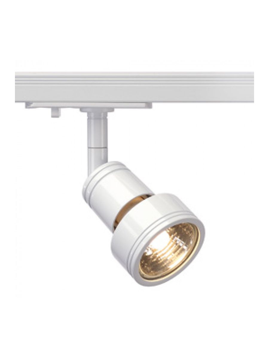 SPOT PURI POUR RAIL MONOPHASÉ 230V, QPAR51, BLANC, MAX. 50W, ADAPTATEUR MONOPHASÉ INCL.