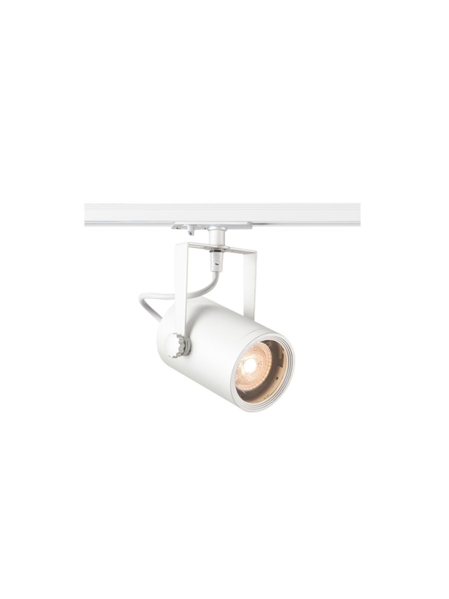 SPOT EURO POUR RAIL MONOPHASÉ 230°V, QPAR51, BLANC, MAX. 25°W, ADAPTATEUR MONOPHASÉ INCL.