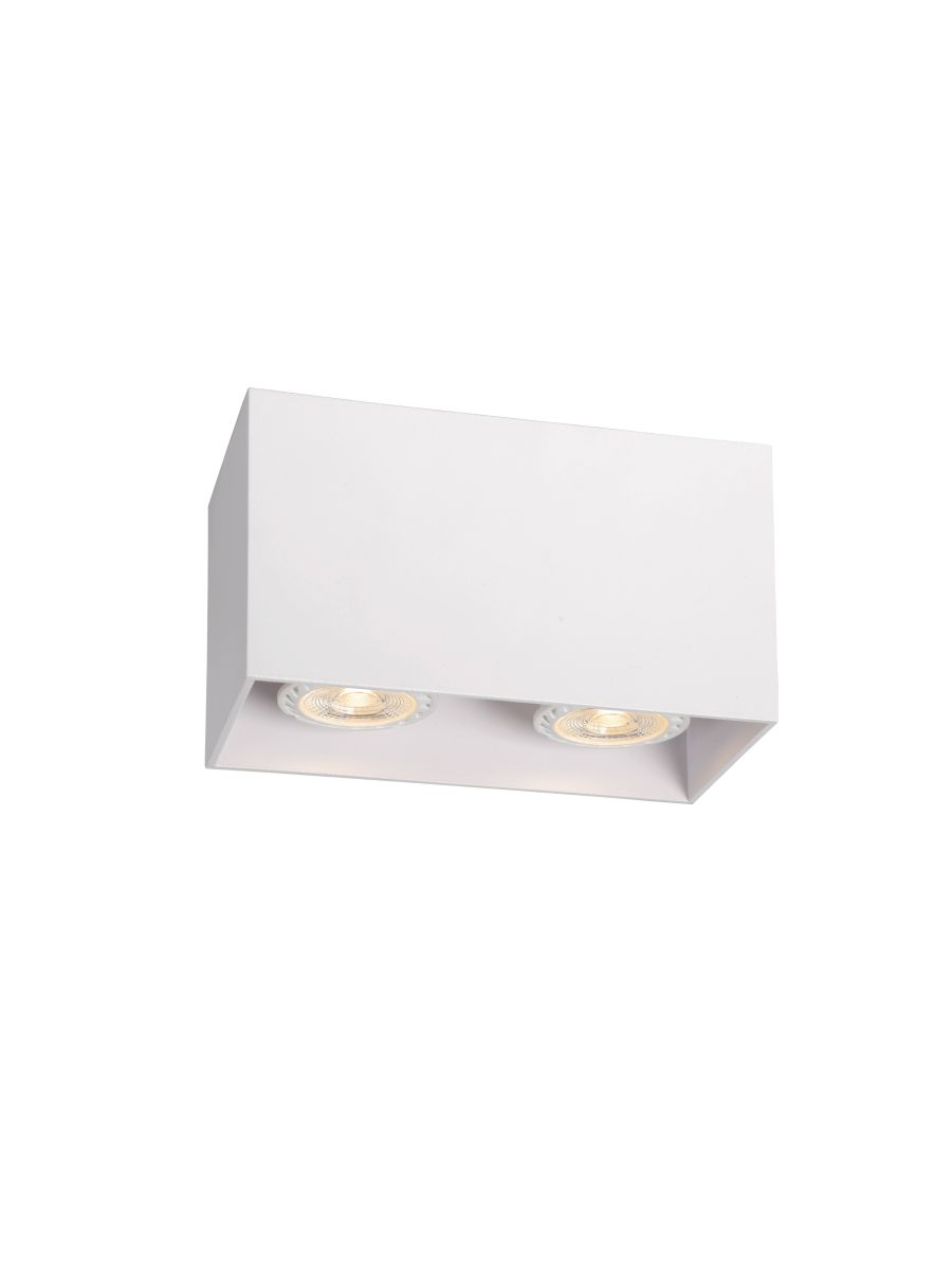 BODI SPOT PLAFOND CARRÉ BLANC 2XGU10