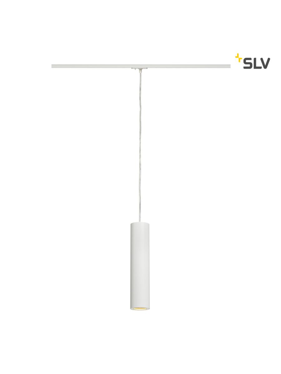 SUSPENSION ‹ TIGE ENOLA_B POUR RAIL MONOPHASÉ 230V, QPAR51, BLANC, MAX. 50W, ADAPTATEUR MONOPHASÉ 