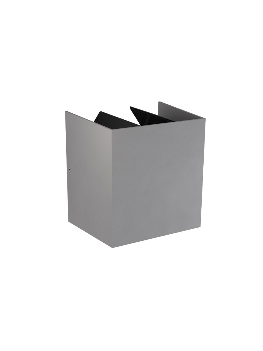 BERLIN APPLIQUE CARREE LED GRIS ALU