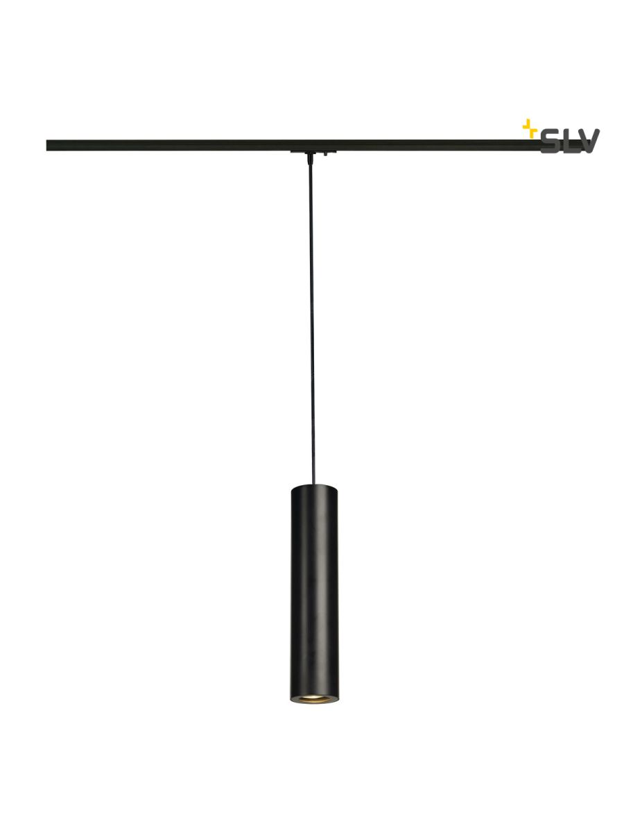 SUSPENSION ‹ TIGE ENOLA_B POUR RAIL MONOPHASÉ 230V, QPAR51, NOIR, MAX. 50W, ADAPTATEUR MONOPHASÉ I