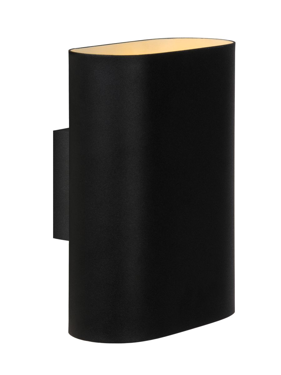 OVALIS APPLIQUE MURALE 2XE14 NOIR-JAUNE