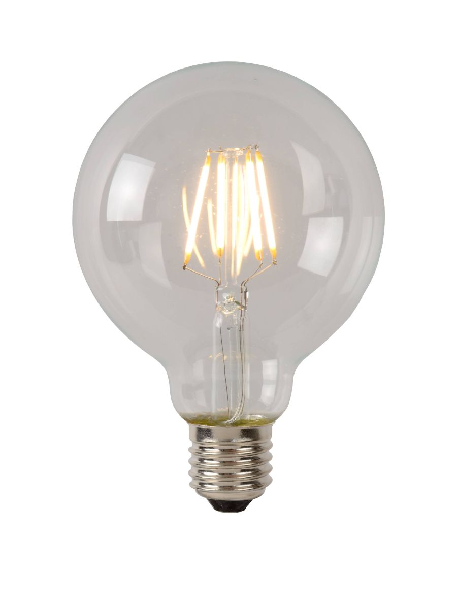 G95 AMPOULES FILAMENT Ø 9,5 CM LED DIM. E27 1X5W 2700K TRANSPARENT
