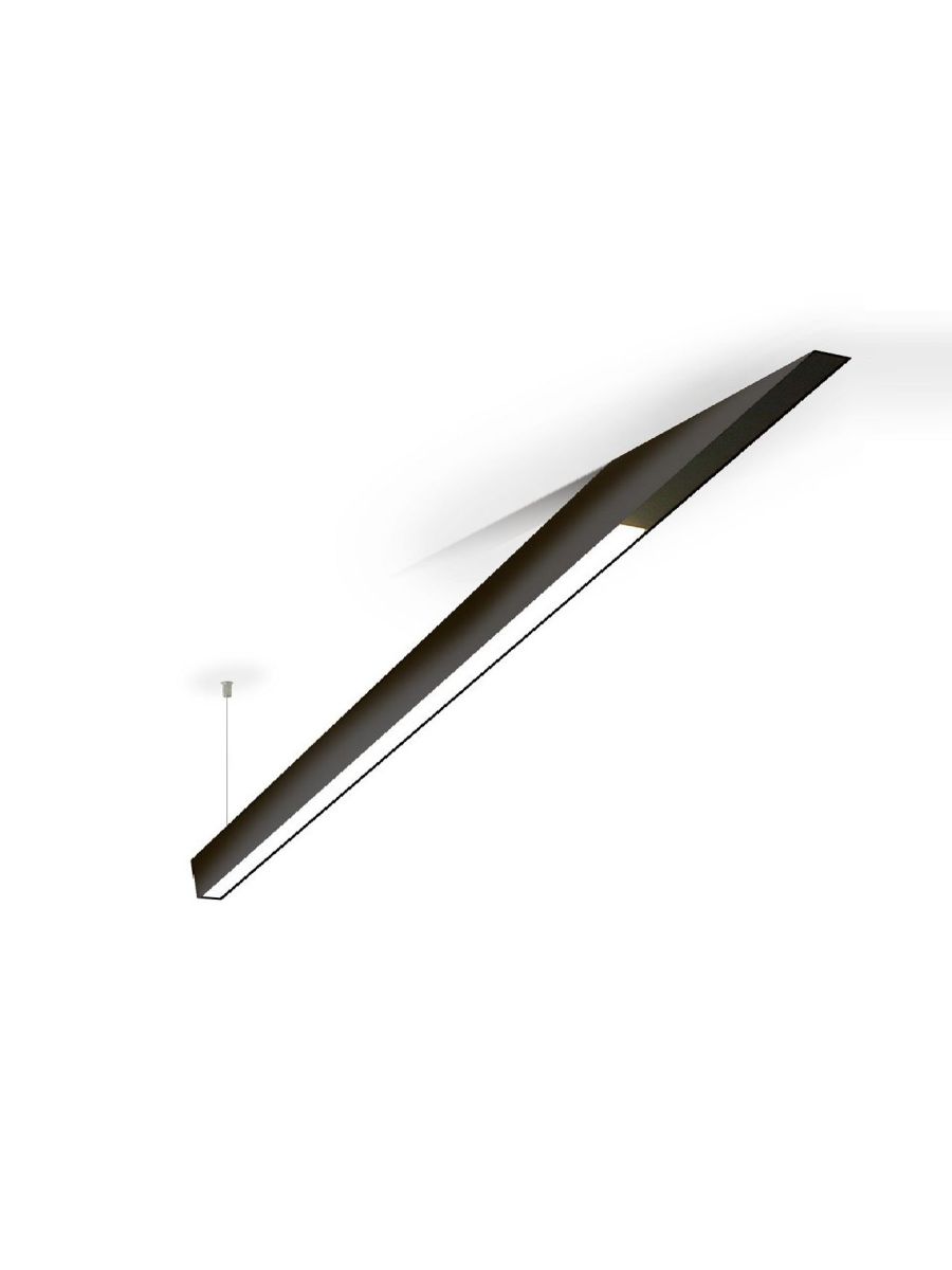 ANGLE BEAM 2 PLAFONNIER SEMI-SUSPENDU NOIR
